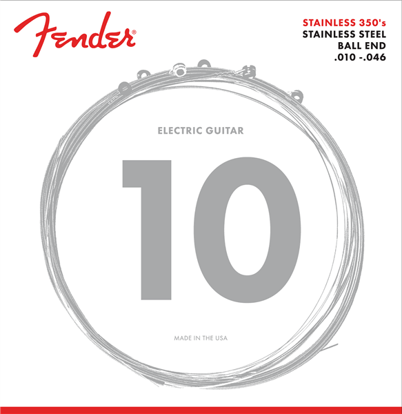 Fender 350R Stainless Steel Electric Guitar Strings Set - REGULAR 10-46