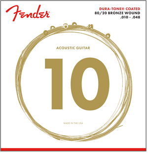 Fender 880XL Dura-Tone Coated Acoustic Guitar Strings - EXTRA LIGHT 10-48