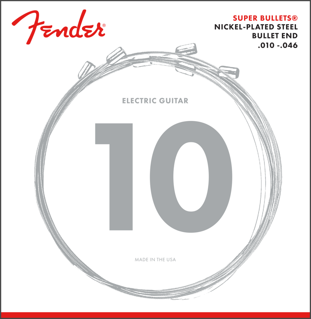 Fender 3250R Super Bullets Electric Guitar Strings Set - REGULAR 10-46