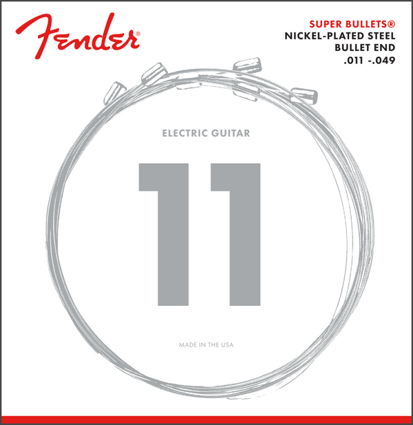 Fender 3250M Super Bullets Electric Guitar Strings Set - MEDIUM 11-49