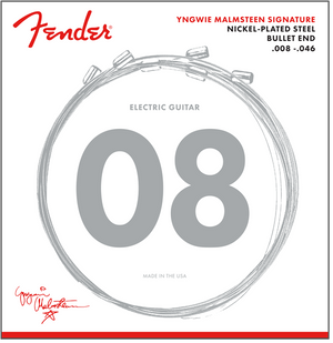 Fender Yngwie Malmsteen Signature Electric Guitar Strings, SUPER LIGHT 8-46