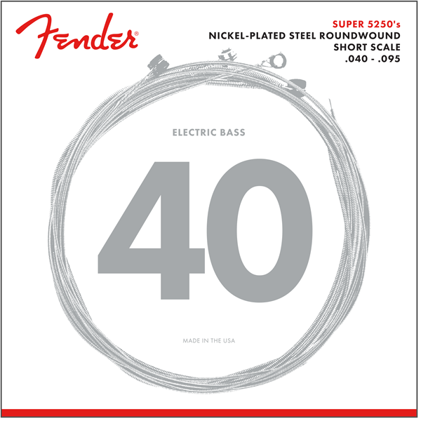 Fender 5250XL NPS Roundwound Electric Bass Strings Short-Scale EXTRA LIGHT 40-95