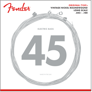 Fender 7150ML Pure-Nickel Roundwound Bass Strings Long-Scale MEDIUM-LIGHT 45-100