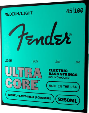 Fender 9250ML Ultracore Roundwound Bass Strings, NPS, Ball End, 45-100
