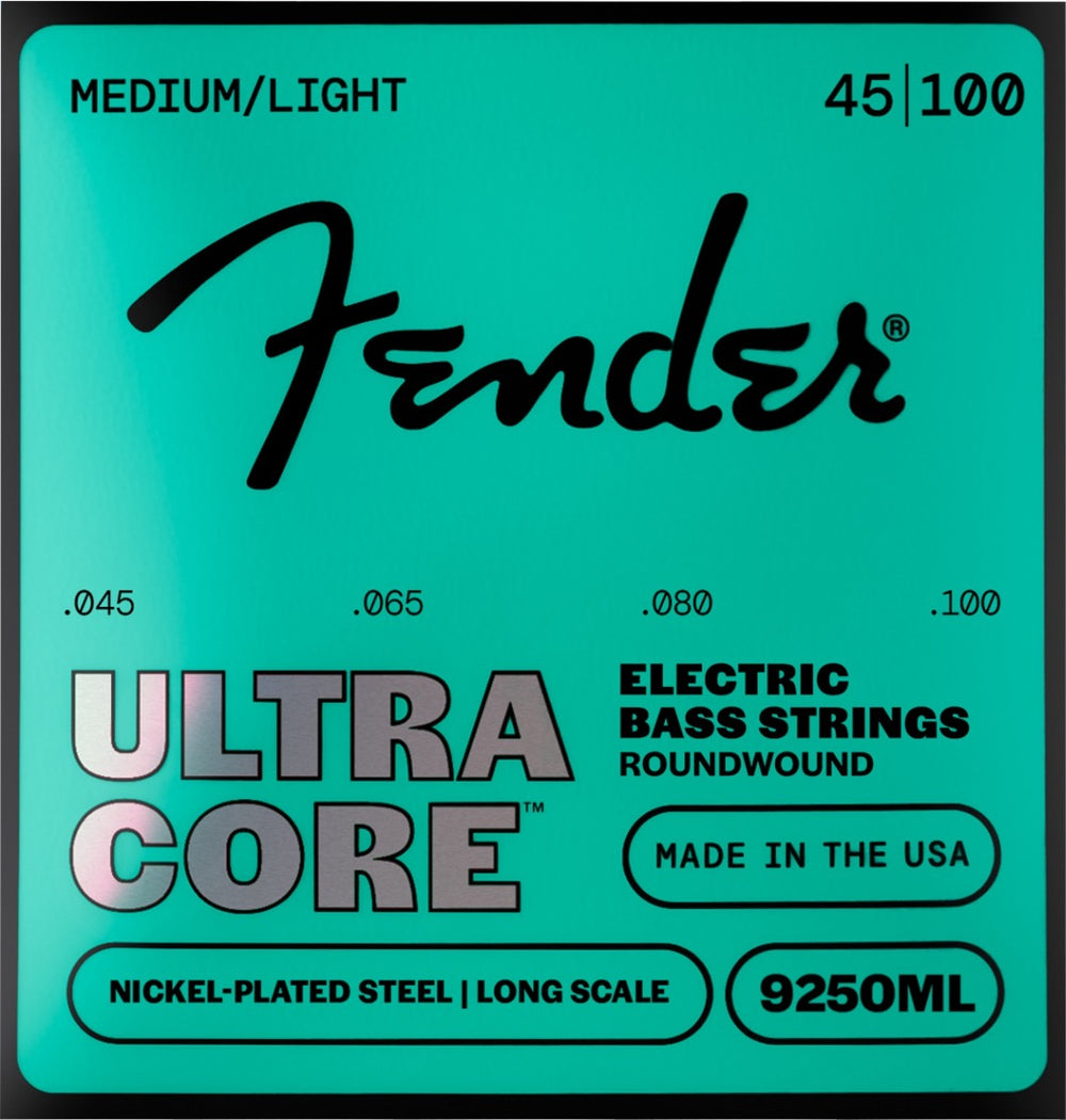 Fender 9250ML Ultracore Roundwound Bass Strings, NPS, Ball End, 45-100