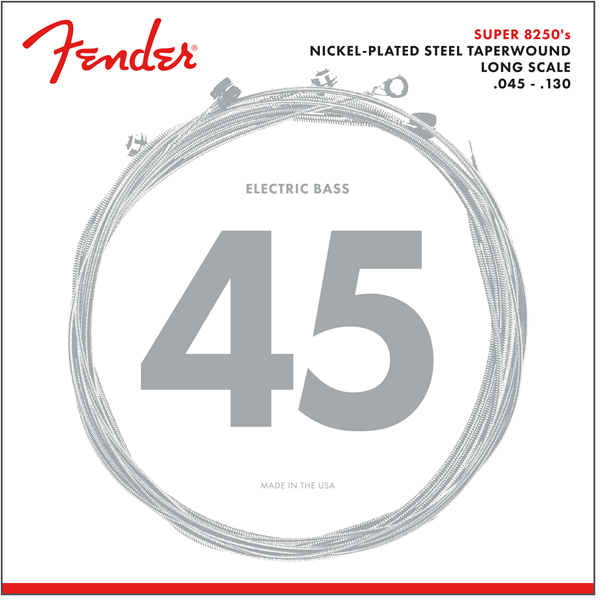 Fender 82505M Taperwound Electric Bass Strings Long Scale 5-STRING MEDIUM 45-130