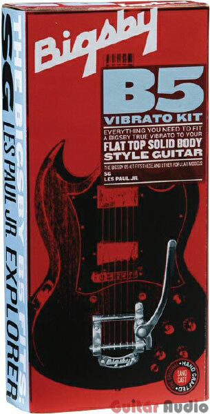 Bigsby B5 Vibrato Tailpiece Kit for Flat-Top Solid-Body Gibson-Style Guitars