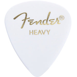 Fender 351 Classic Celluloid Guitar Picks - WHITE - HEAVY - 144-Pack (1 Gross)