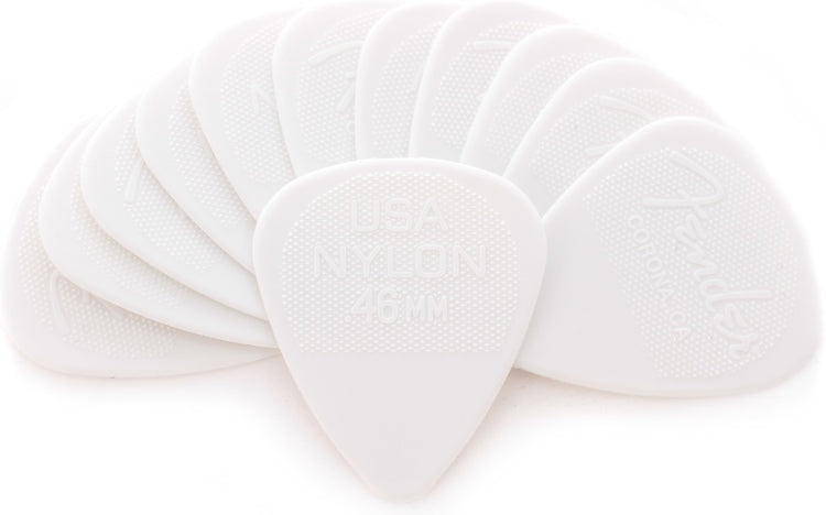 Fender Corona California Nylon Guitar Picks - .46mm, 12-Picks (1 Dozen)