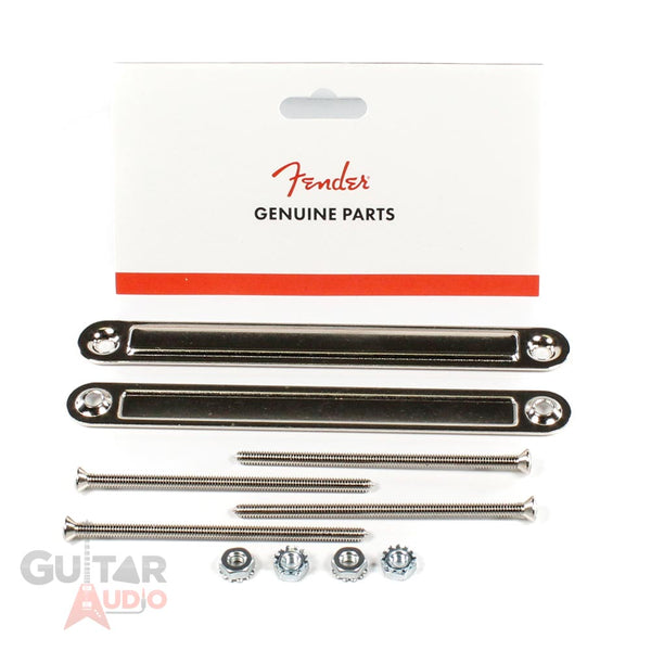 Genuine Fender Amp/Amplifier Chassis Straps Pair with Mounting Screws - Large