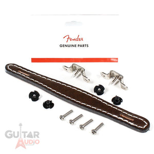 Genuine Fender Vintage Replacement Stitched Brown Leather Amplifier Amp Handle