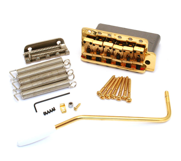 Genuine Fender USA American Vintage 57/62 Strat Tremolo Bridge Kit - GOLD