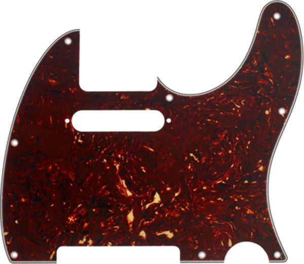 Genuine Fender Standard Tele/Telecaster 8-Hole Guitar Pickguard - TORTOISE SHELL