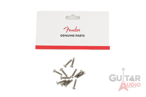 Genuine Fender CHROME Guitar Pickup/Switch Mounting Screws - Package of 12