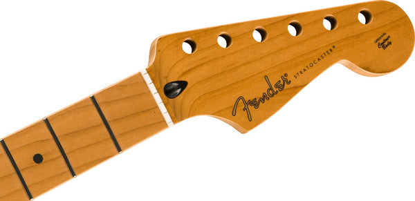 Fender Satin Roasted Maple Fat Stratocaster Neck, 22 Medium Jumbo, 9.5", U Shape