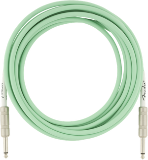 Genuine Fender Original Series Instrument/Guitar Cable, SURF GREEN, 15' ft