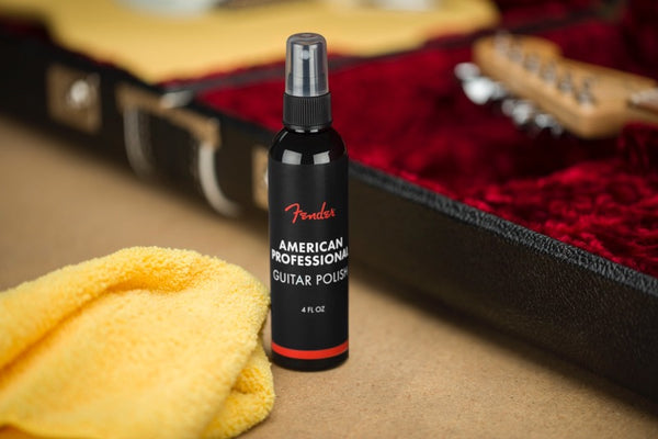 Genuine Fender 4oz Guitar Polish and Shop Cloth Maintenance/Cleaner Care Pack