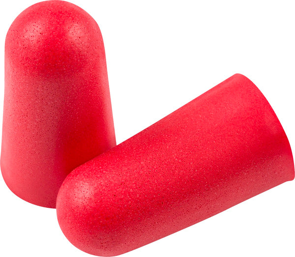 Fender Concert Foam Ear Plugs, Hearing Protection - Red, 10 Pairs