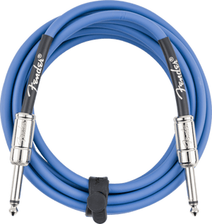 Fender Contour Series Instrument Cable, Straight, 10' ft, Lake Placid Blue