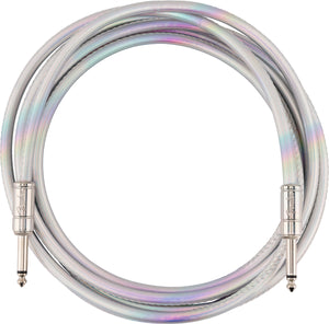 Fender Contour Series Galaxy Guitar/Bass Instrument Cable, Iridescent, 10'