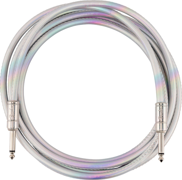 Fender Contour Series Galaxy Guitar/Bass Instrument Cable, Iridescent, 10'