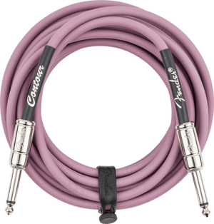 Fender Contour Series Guitar/Instrument Cable, Straight, 18.6' ft, Burgundy Mist