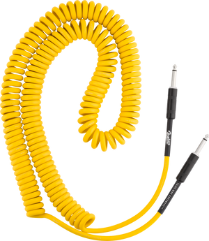 Fender x Third Man Hardware 30' Coiled Instrument/Guitar Cable, Yellow