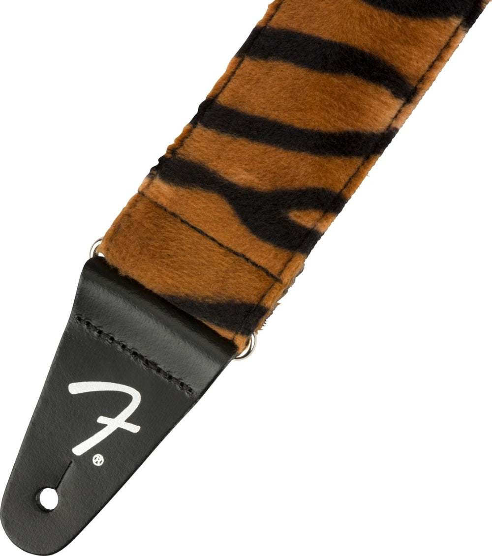 Genuine Fender 2" Wide, Wild Animal Faux Print Guitar Strap - Tiger