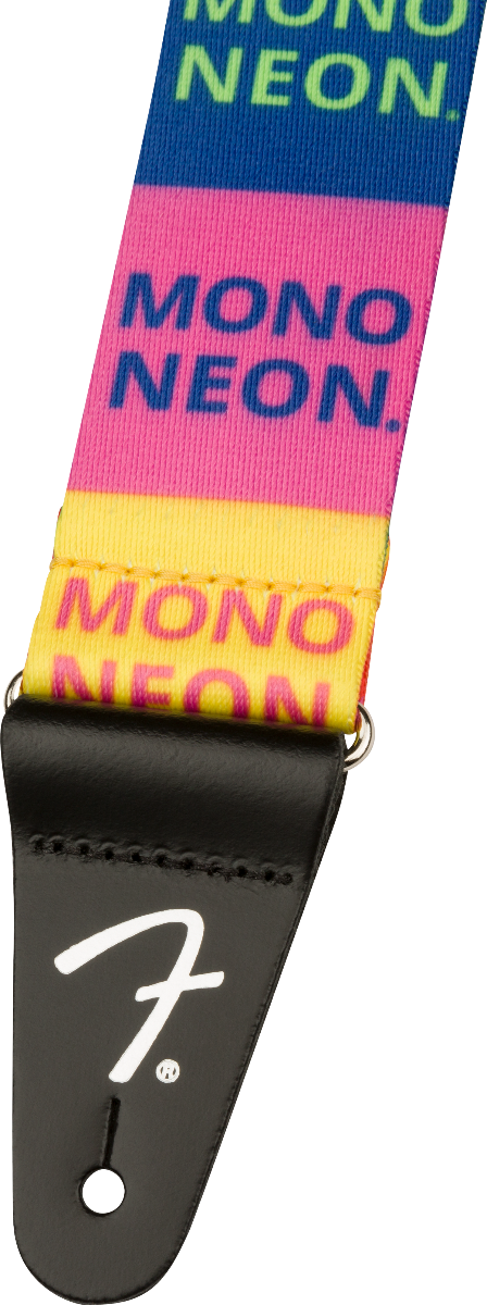 Genuine Fender 2" MonoNeon Logo Guitar Strap, Multi-Color, 099-0623-071