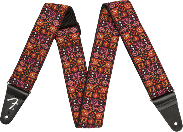 Genuine Fender 2" Festival Series Adjustable Guitar Strap, Red