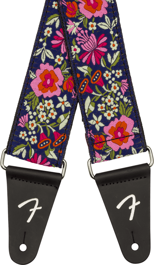 Genuine Fender Mosaic Jacquard Guitar Strap, Blue