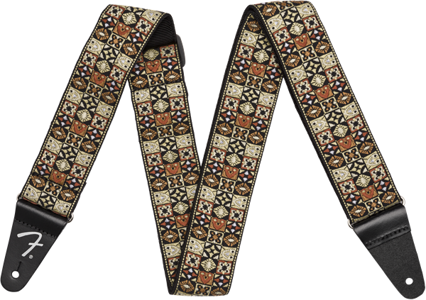 Genuine Fender 2" Festival Series Adjustable Guitar Strap, Tan