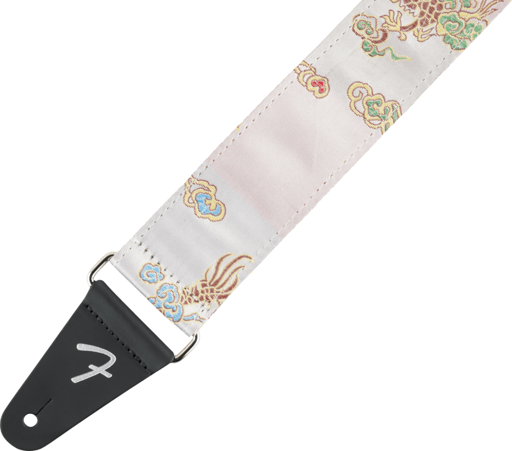 Genuine Fender Satin Dragon Guitar Strap, Ivory