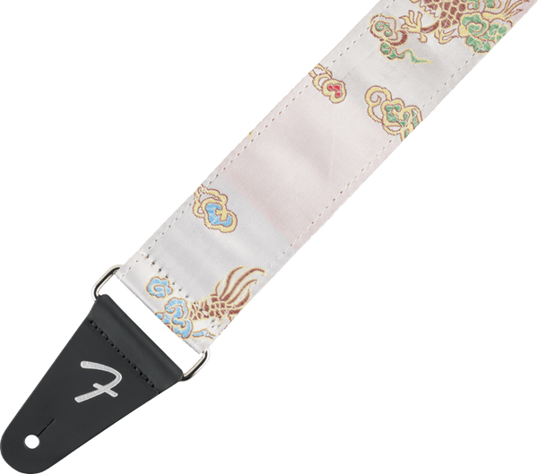 Genuine Fender Satin Dragon Guitar Strap, Ivory