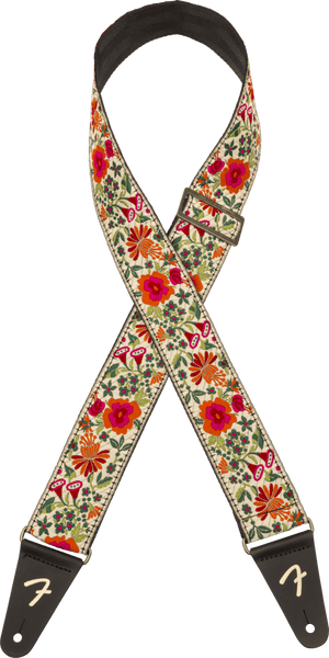 Genuine Fender Mosaic Jacquard Guitar Strap, Cream