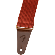 Genuine Fender Corduroy Guitar Strap, Antique Cherry, 2" Wide