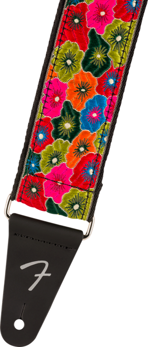 Genuine Fender Wild Bloom Strap, Green, 2"