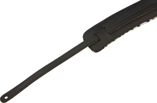 Genuine Fender Joe Strummer Vintage Guitar Strap - Black/Leopard 099-0640-017