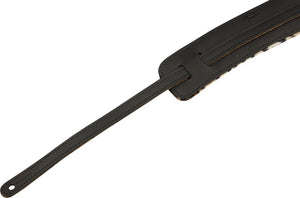 Genuine Fender Joe Strummer Vintage Guitar Strap - Black/Leopard 099-0640-017
