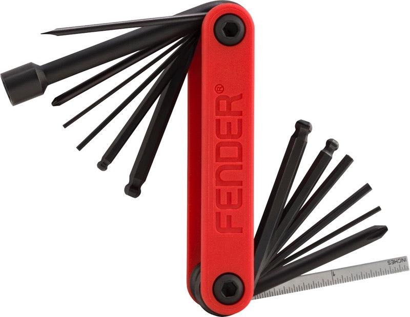 Genuine Fender 14-in-1 Guitar/Bass Multi-Tool Maintenance 099-0654-020