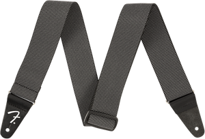 Genuine Fender WeighLess Stretch/Elastic Tweed Guitar Strap, Grey Tweed