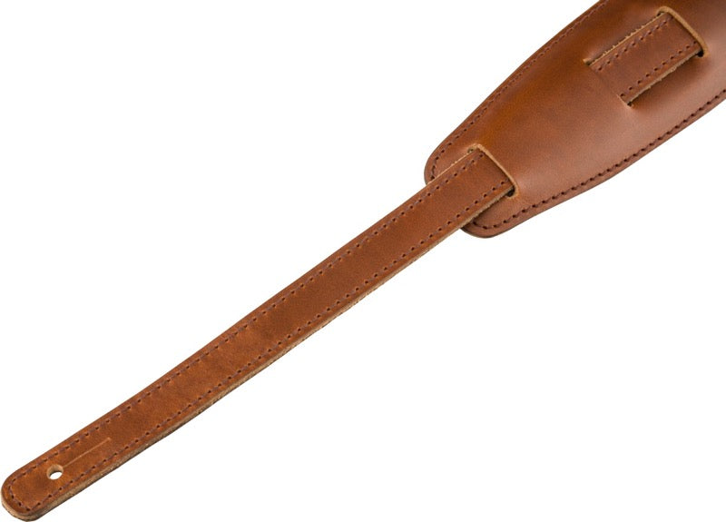 Genuine Fender Vintage Leather Saddle Guitar Strap, Cognac 099-0689-021