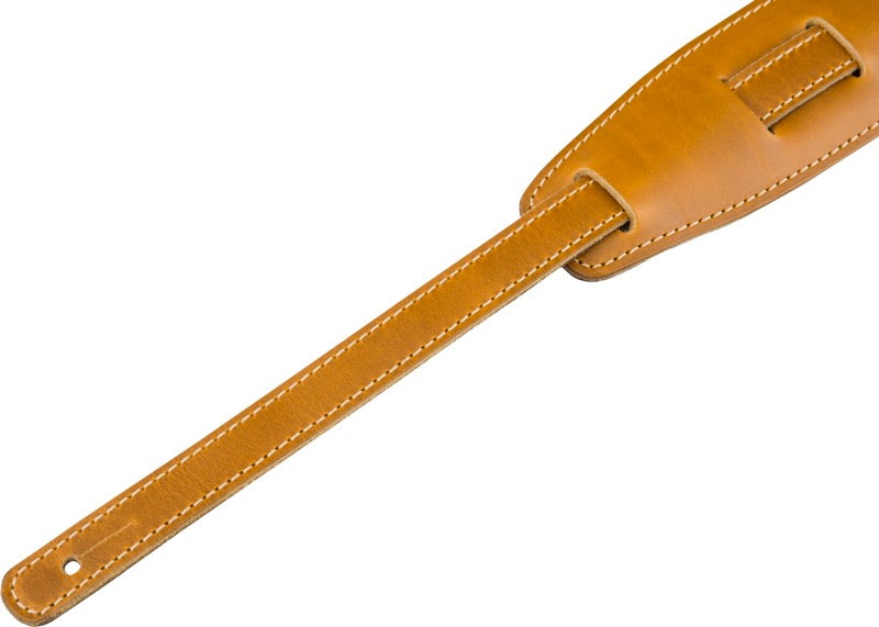 Genuine Fender Vintage Saddle Leather Guitar Strap, Butterscotch 099-0689-050