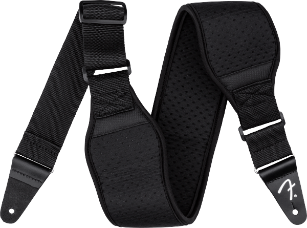 Fender Swell Neoprene Guitar Strap, Ultimate Comfort, 3" Wide, Black