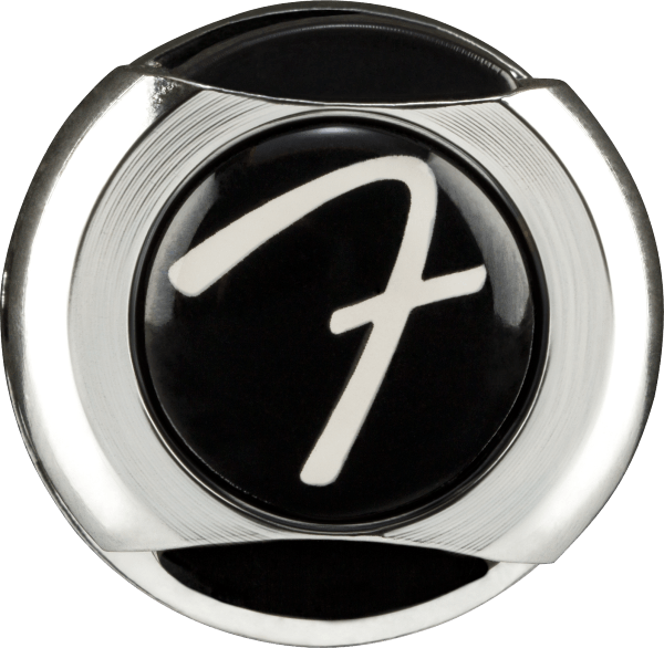 Genuine Fender Infinity F Logo Strat/Tele Guitar Strap Locks Straplocks - CHROME