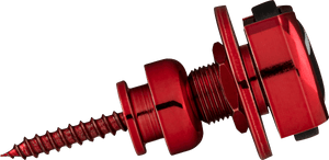 Genuine Fender Infinity F Logo Strat/Tele Guitar Strap Locks Straplocks - RED