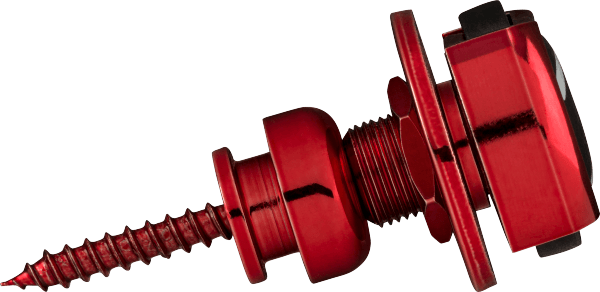 Genuine Fender Infinity F Logo Strat/Tele Guitar Strap Locks Straplocks - RED