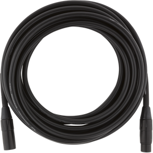 Fender Professional Series Microphone/Mic XLR Cable, Black, 25' ft