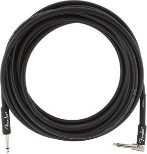Fender Professional Guitar/Instrument Cable, Straight-Right Angle, 18.6' ft