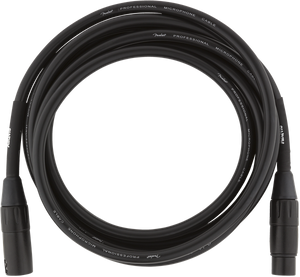 Fender Professional Series Microphone/Mic XLR Cable, Black, 10' ft
